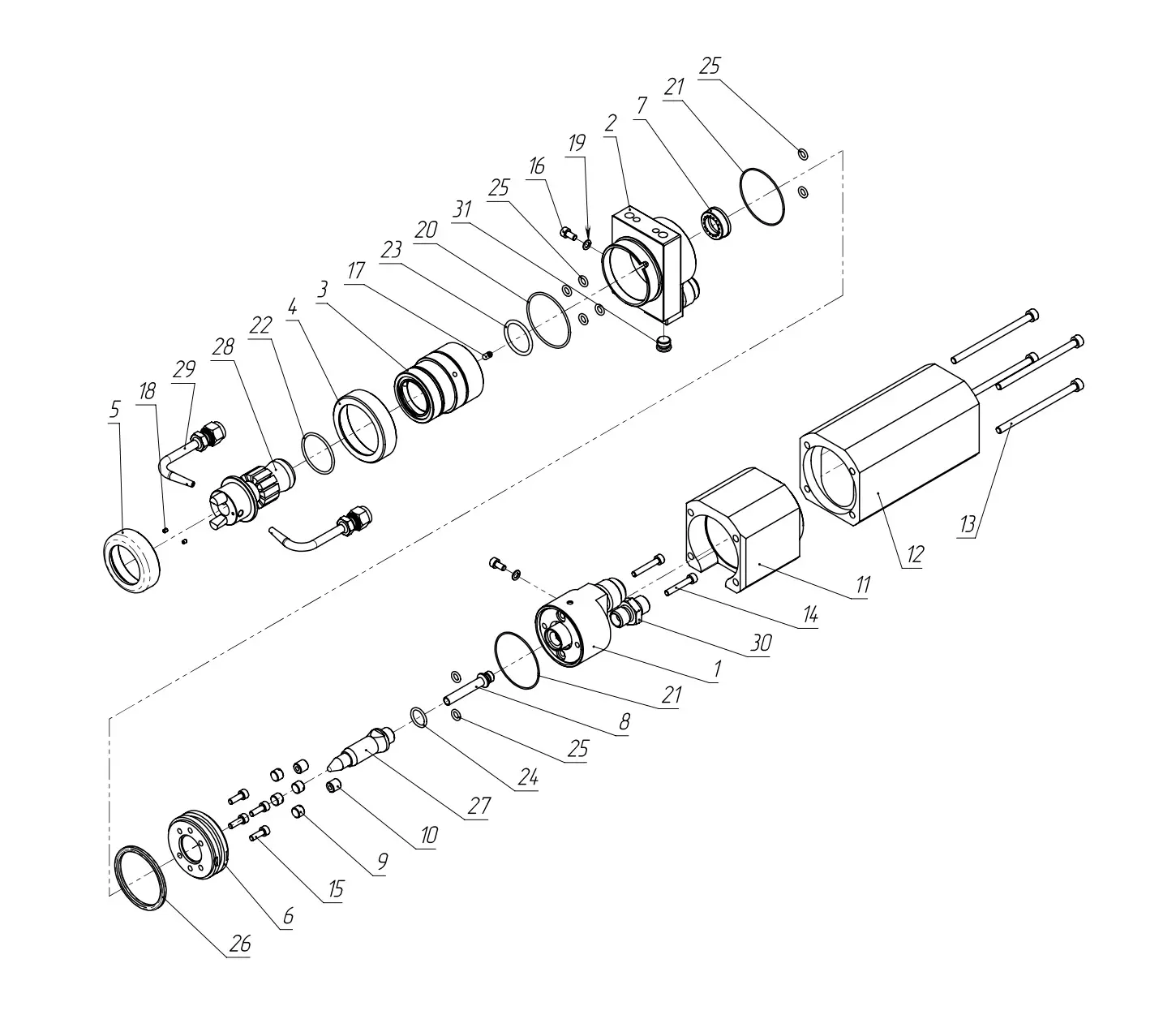 Взрыв-схема плазматрона F4