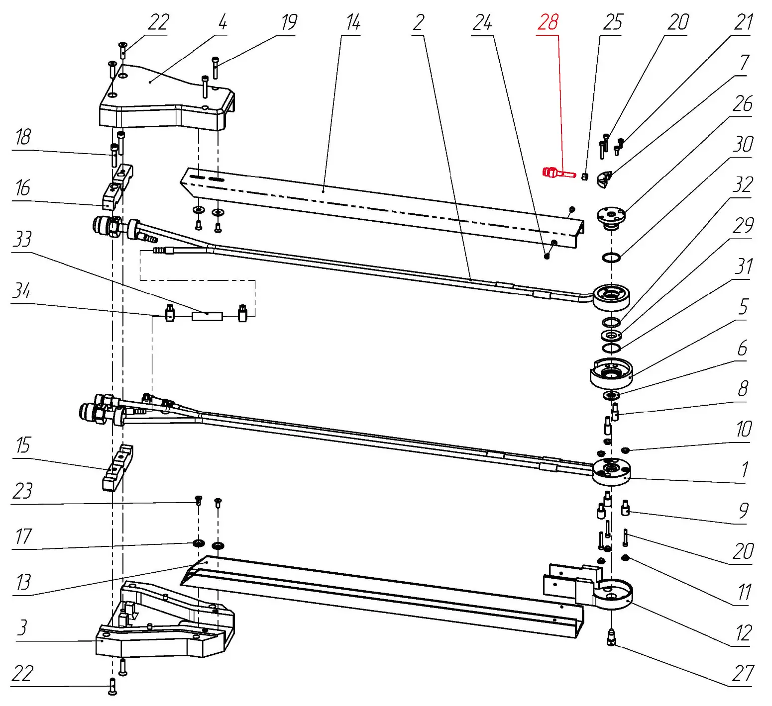 IRS-100198 Инжектор Ф1,5 мм на Взрыв-схеме плазмотрона F1-90