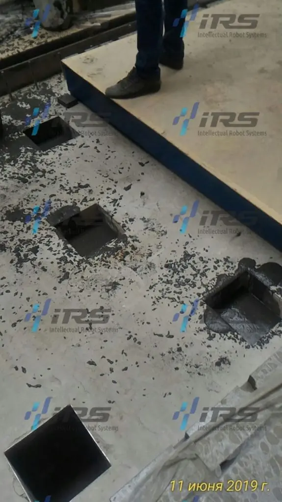 Анкерные колодцы с раствором