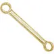 Ключ двухсторонний прямой накидной из сплава алюминиевой бронзы