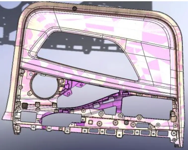 Модель карты двери автомобиля