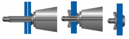 Лепестковая заклепка схема установки
