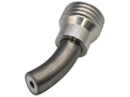 Сопло пескоструйное загнутое 45°Вентури SandBlue CVBC-8, карбид бора, 8х120