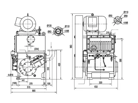 Плунжерный вакуумный насос 2Н-15G