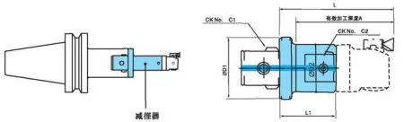 Переходник для расточной головки CK62-115