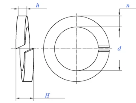 DIN 127 чертеж