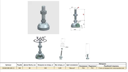 DGS40-M8-L80-C2 фото + чертеж