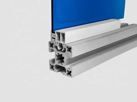 Зажимной профиль для установки пластин и стекол толщиной 5 мм в алюминиевый профиль, паз 8, ALF-CP-I40-5
