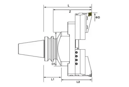 Черновая расточная головка для больших диаметров BT-RW620EL-210