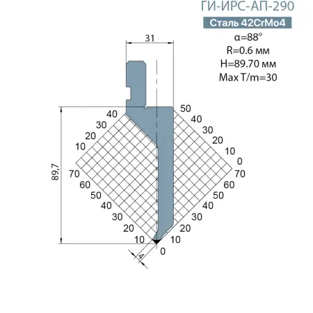Пуансон Promecam-Amada ГИ-ИРС-AП-290
