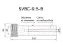 Сопло пескоструйное среднее Вентури SandBlue SVBC-9.5-B, карбид бора, 9,5х135