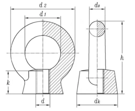 DIN 582 чертеж