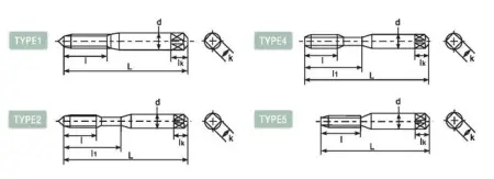 Метчик с прямой канавкой DLHTT232