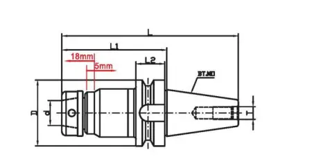 Фрезерный патрон BT50-SETP25