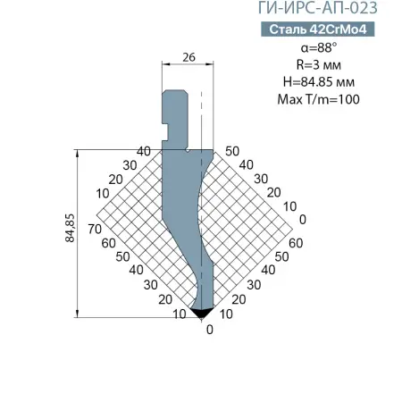 Пуансон Promecam-Amada ГИ-ИРС-AП-023