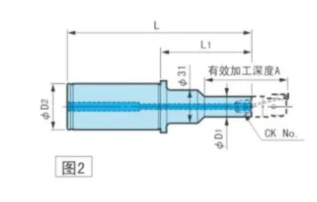 Хвостовик для расточной головки ST42-CK2-100