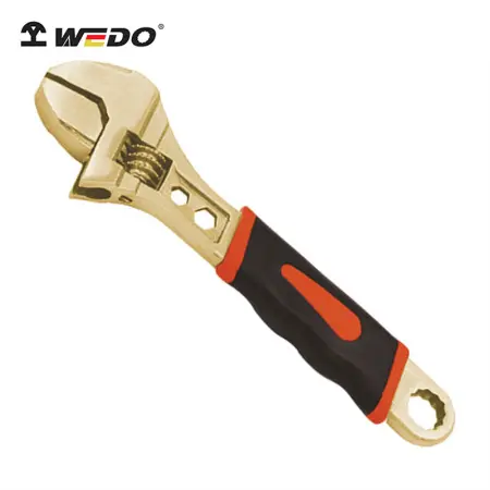 Ключ разводной с прорезиненной рукояткой искробезопасный AL125D-1004