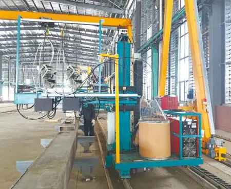 Консольный станок электрошлаковой сварки