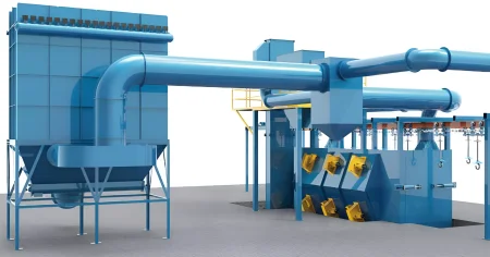 S-4810 Проходная дробеметная установка подвесного типа