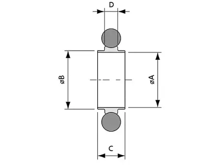 Уплотнение с центрирующим кольцом ISO630 (витон, нержавеющая сталь)