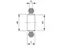 Уплотнение с центрирующим кольцом ISO630 (витон, нержавеющая сталь)
