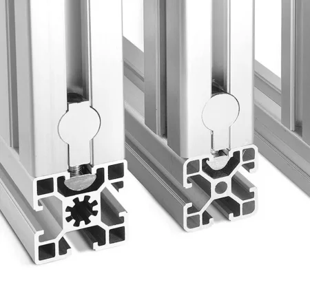 Угловой соединитель встроенного типа для алюминиевых профилей М8, паз 10, ALF-CCM8-10