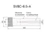 Сопло пескоструйное среднее Вентури SandBlue SVBC-6.5-A, карбид бора, 6,5х105