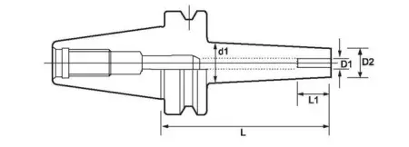 Цанговый патрон BT50-SR10-90,120