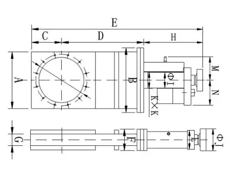 Шиберный затвор высоковакуумный. Электромеханический Фланец ISO-F400 нержавеющая сталь.