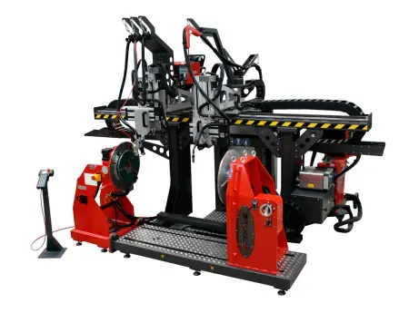 Установка для сварки кольцевых швов MIG/MAG двумя сварочными головками