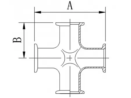 Крест KF50 (нержавеющая сталь)