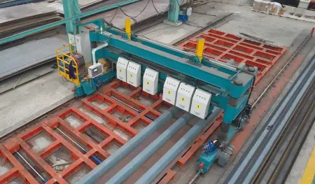 Станок для сборки П-образных рёбер