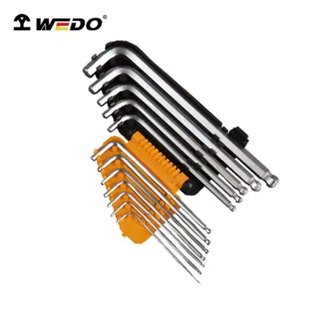 Набор шестигранных ключей сферических насадочных длинных - SAE 12 предметов WD266