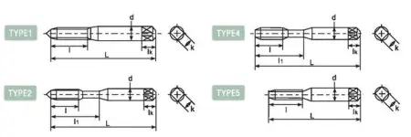 Метчик твердосплавный с прямой канавкой DLOTTT303