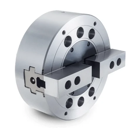 TF-N8-2K6 Гидравлический двухкулачковый токарный патрон без проходного отверстия
