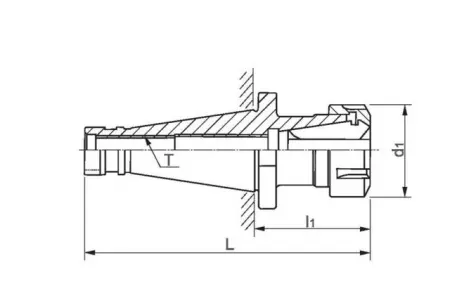 Фрезерный патрон NT40-ER32UM-80