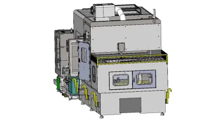 HPJ-LM Двухкамерный водоструйный станок высокого давления для снятия заусенцев с ЧПУ