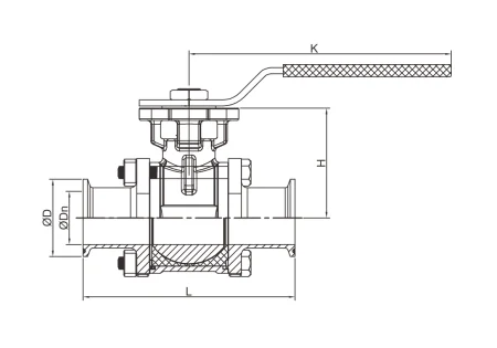 Шаровой кран (размер 3/4" Стандарт 3A)