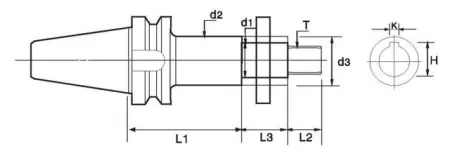 Держатель боковой фрезы BT40-SCA27-75