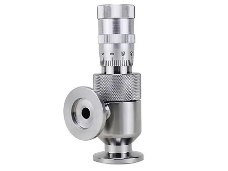 Вакуумный натекатель игольчатый ручной.GW-J2(0,8) Фланцы KF16 Артикул IRV-Р004-007