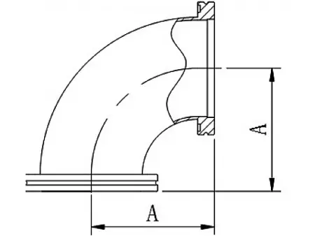 Уголок ISO80 90°, тянутый (нержавеющая сталь)