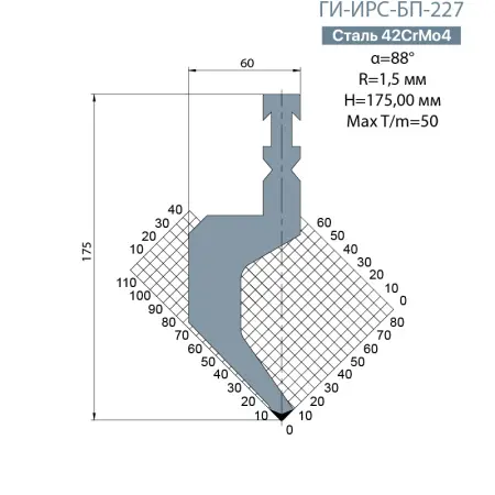 Пуансон BYSTRONIC ГИ-ИРС-БП-227