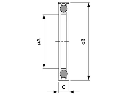 Уплотнение KF40 с центрирующим кольцом и внешним кольцом KF40-4-vt (витон)