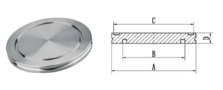 Заглушка ISO-K 80 (нержавеющая сталь)