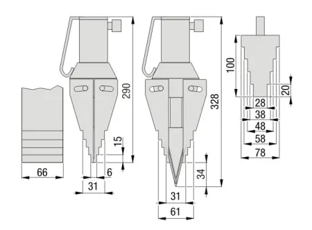 HTH-14 Промышленный гидравлический разжим 14 тонн