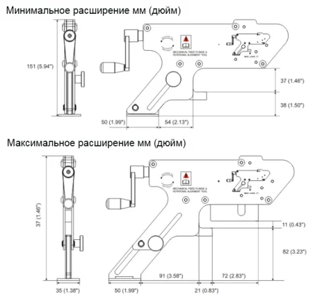 HTFA-1M Механический выравниватель фланцев 1 тонна