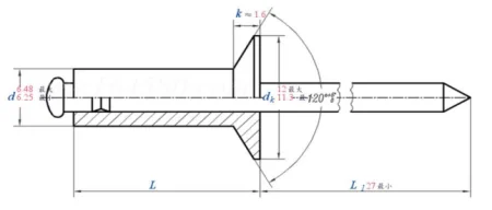 6,4х12 потайной борт