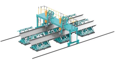 Портальный сварочный автомат для двутавровых балок
(Однодуговой/двухдуговой с отдельными источниками питания)