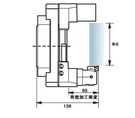 Наружная расточная головка FL135/90