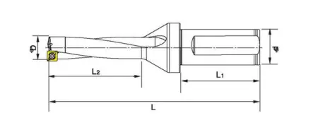 Корпусное сверло (пятиудлиненное) C32-SP31-155L